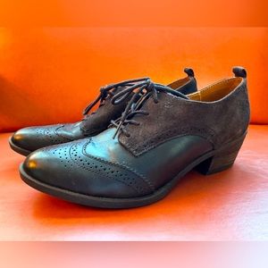 Josef Seibel Black Oxford Shoes